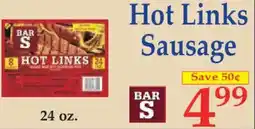 Market Basket Bar S Hot Links Sausage offer