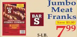 Market Basket Bar S jumbo meat franks offer