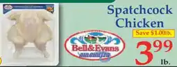 Market Basket Bell & Evans Spatchcock Chicken offer