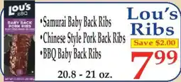 Market Basket Lou's Ribs offer