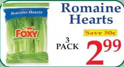 Market Basket Foxy Romaine Hearts offer