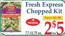 Market Basket Fresh Express chopped kit offer