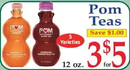 Market Basket Pom Teas offer