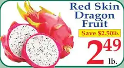 Market Basket Red Skin Dragon Fruit offer