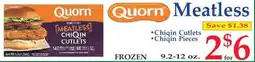 Market Basket Quorn meatless chiqin cutlets offer