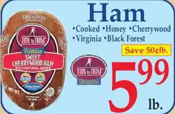 Market Basket Thin Sliced Premium Sweet Cherrywood Ham offer
