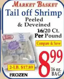 Market Basket Market Basket tail off shrimp offer