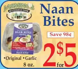 Market Basket Jasmine Mediterranean Cuisine Naan Bites offer
