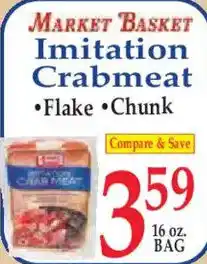 Market Basket Market Basket imitation crabmeat offer