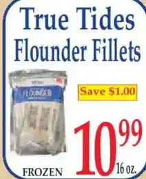 Market Basket True Tides flounder fillets offer