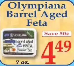 Market Basket Olympiana barrel aged feta offer
