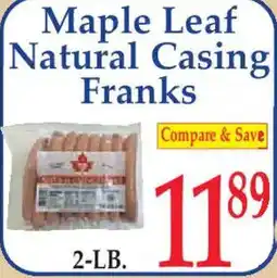 Market Basket Maple Leaf Natural Casing Franks offer
