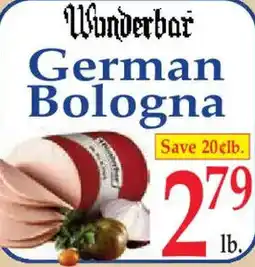 Market Basket Wonderbar German Bologna offer