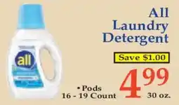 Market Basket All laundry detergent offer