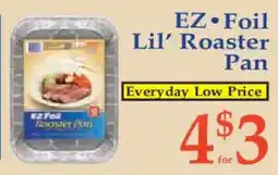 Market Basket Ez Foil Lil' Roaster Pan offer