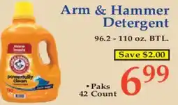 Market Basket Arm & Hammer Detergent offer