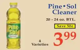 Market Basket Pine Sol Cleaner offer