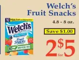 Market Basket Welch's Fruit Snacks offer