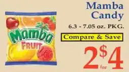 Market Basket Mamba Candy offer