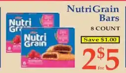 Market Basket NutriGrain Bars offer