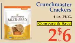 Market Basket Crunchmaster multi-seed crackers offer