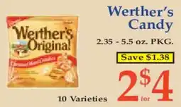 Market Basket Werther's Original Caramel Hard Candies offer