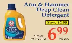 Market Basket Arm & Hammer Deep Clean Detergent offer