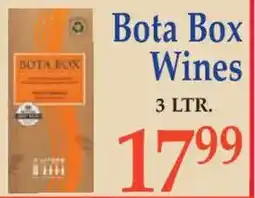 Market Basket Bota Box Wines offer