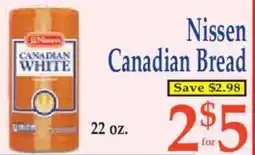 Market Basket Nissen Canadian Bread offer