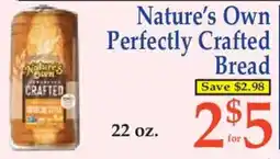 Market Basket Nature's Own Perfectly Crafted Bread offer