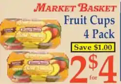 Market Basket Market Basket fruit cups offer