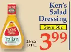 Market Basket Ken's Salad Dressing offer
