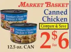 Market Basket Market Basket canned chicken offer