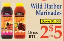 Market Basket Wild Harbor Marinades offer