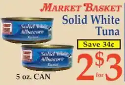 Market Basket Market Basket solid white tuna offer