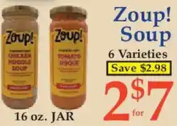 Market Basket Zoup! Soup offer