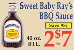 Market Basket Sweet Baby Ray's BBQ Sauce offer