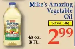 Market Basket Mike's Amazing Vegetable Oil offer