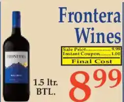 Market Basket Frontier Wines offer