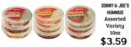 Seven Mile Market Sonny & Joe's Hummus offer