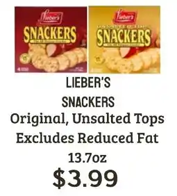 Seven Mile Market Lieber's snackers offer