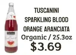 Seven Mile Market Tuscanini sparkling blood orange aranciata offer