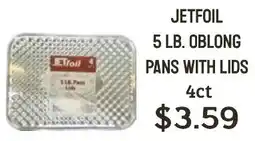 Seven Mile Market Jetfoil oblong pans with lids offer