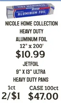 Seven Mile Market Nicole home collection heavy duty aluminum foil offer