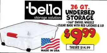 Bella underbed storage