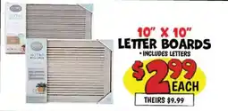 Ollie's Cres Letter Boards offer