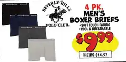 Ollie's Beverly Hills Polo Club men's boxer briefs offer