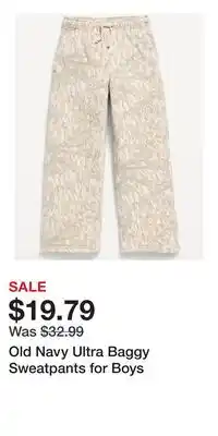 Old Navy Old Navy Ultra Baggy Sweatpants for Boys offer