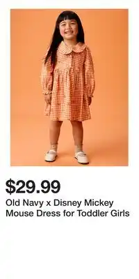 Old Navy Old Navy x Disney Mickey Mouse Dress for Toddler Girls offer