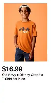 Old Navy Old Navy x Disney Graphic T-Shirt for Kids offer